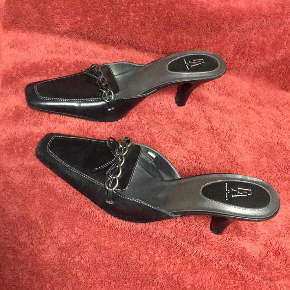 AE by Etienne Aigner Black Mule Shoes